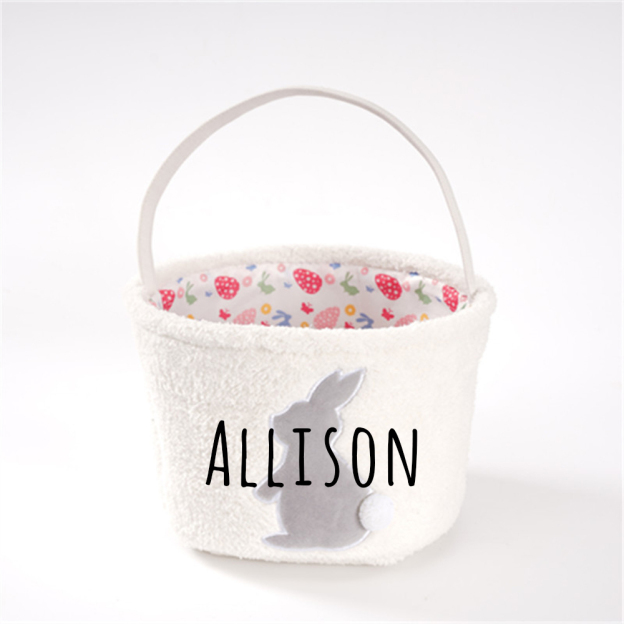 Personalized Name Easter Bunny Basket | CWEaster36