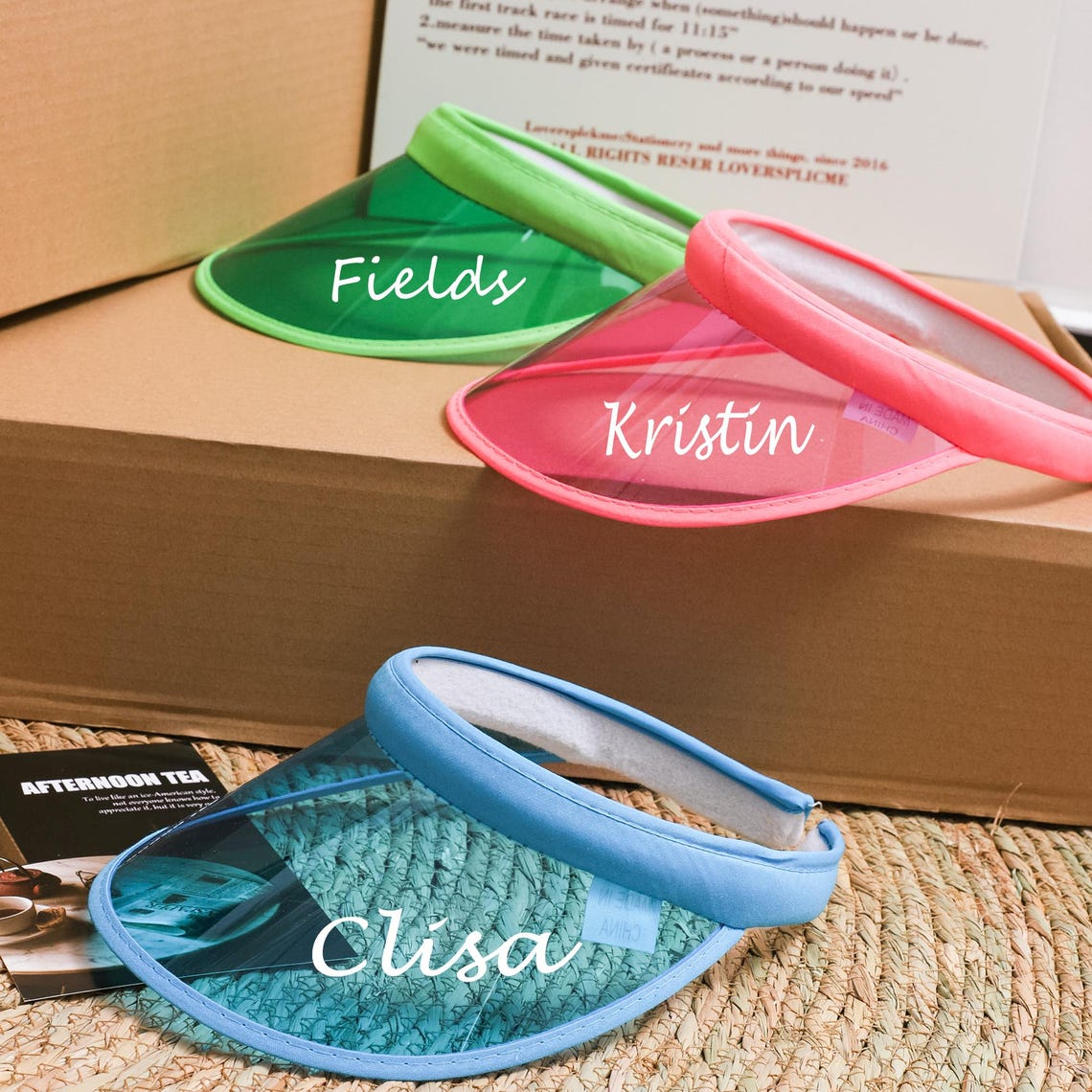 Personalized Kid Holographic Colored Sun Hat for Summer & Beach | CWBeach153