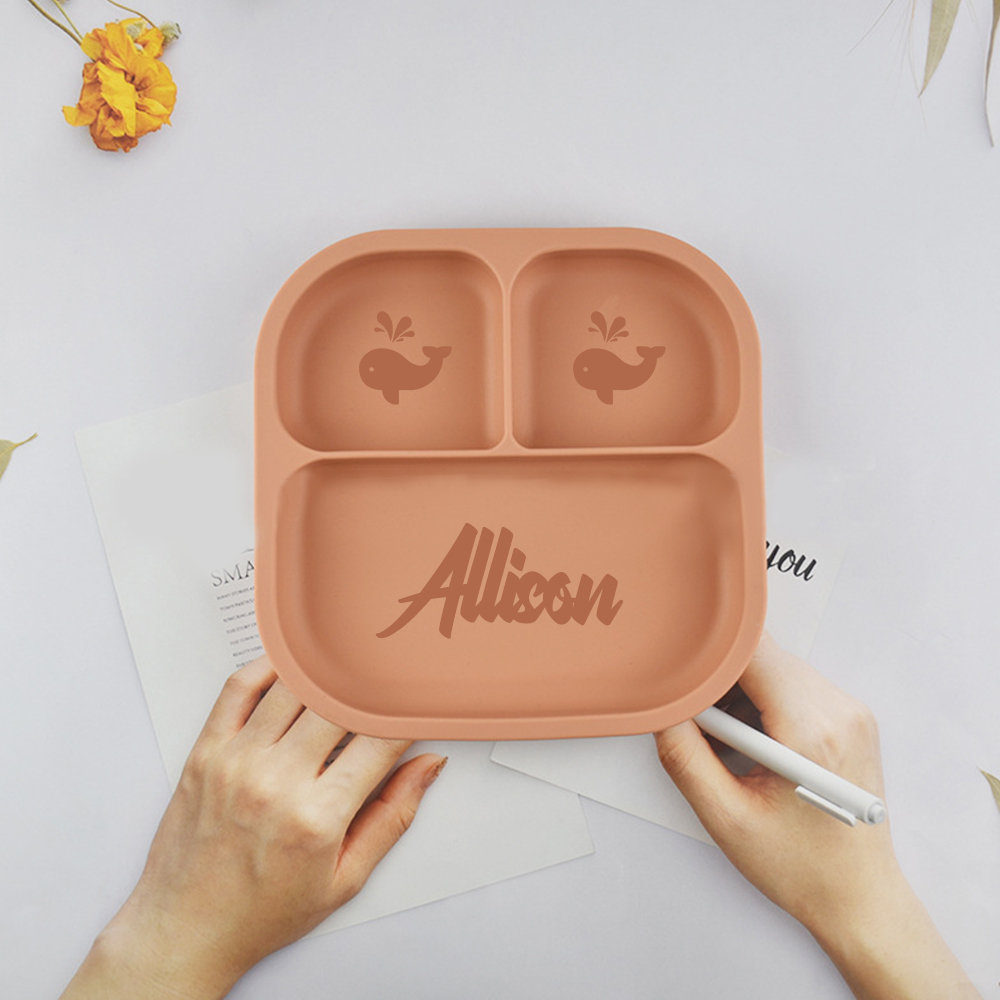 Personalised Baby Food Grade Color Dinner Plates  | CWBaby196