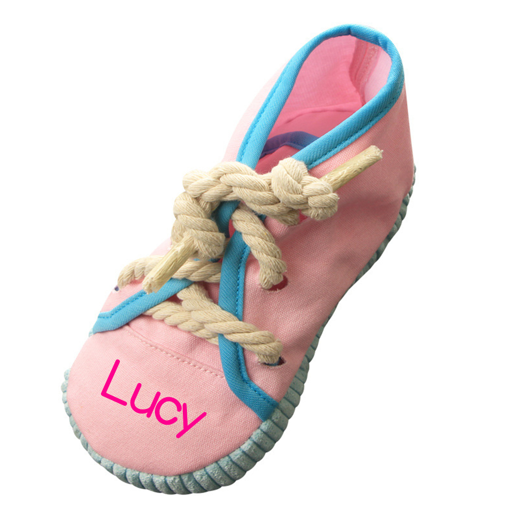 Personalized Puppy Soft Cotton Shoes Chew Toy | BKPet155