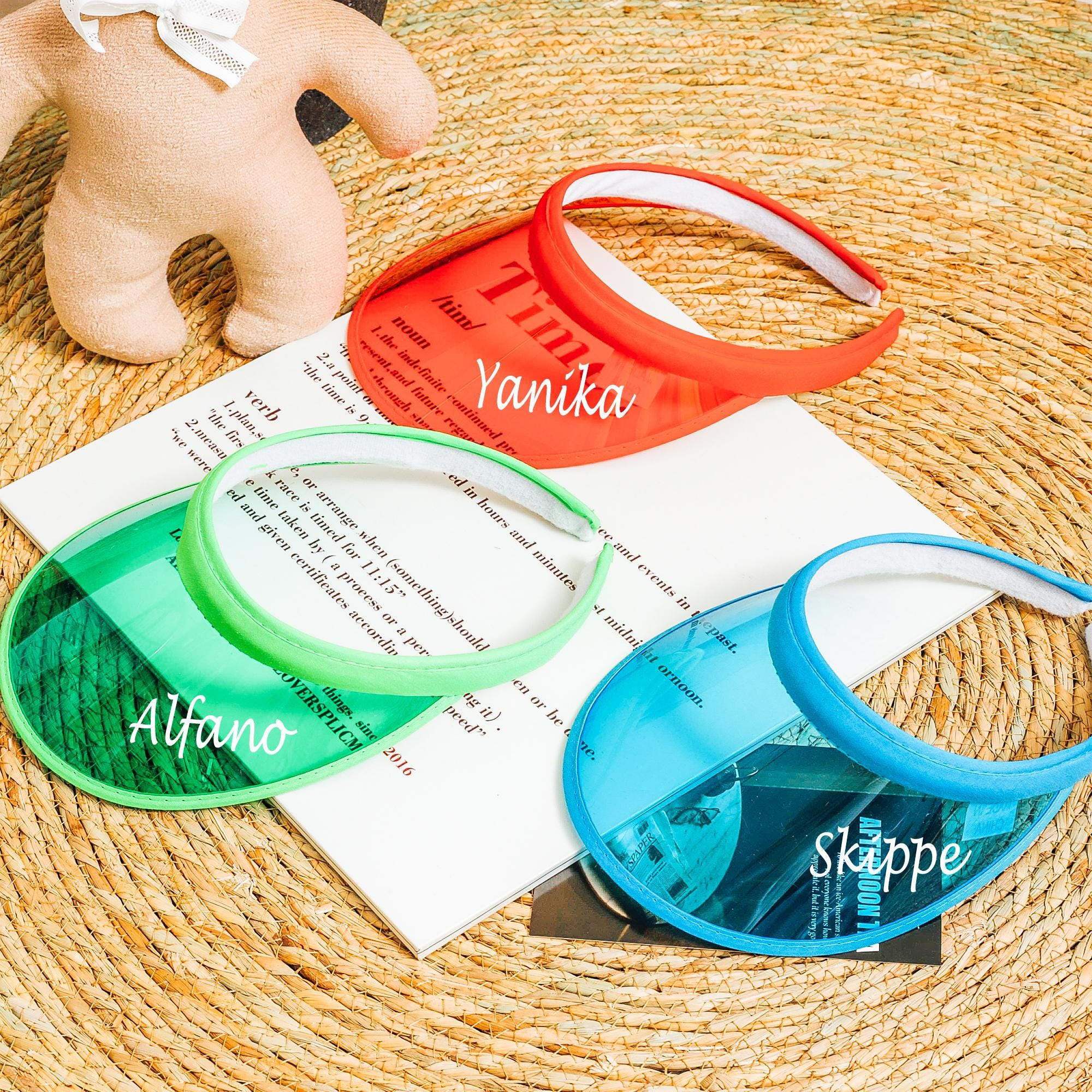 Personalized Kid Holographic Colored Sun Hat for Summer & Beach | CWBeach153