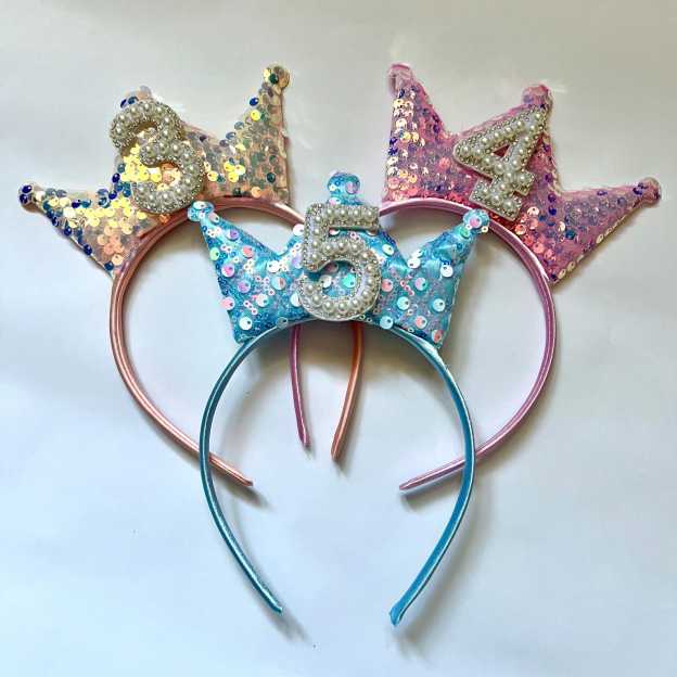 Birthday Girl Party  Birthday Crown Alice Band Headband | CWToy158
