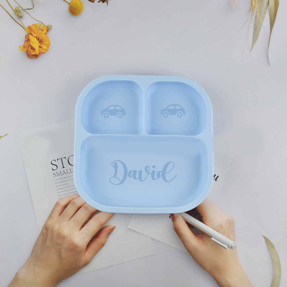 Personalised Baby Food Grade Color Dinner Plates  | CWBaby196