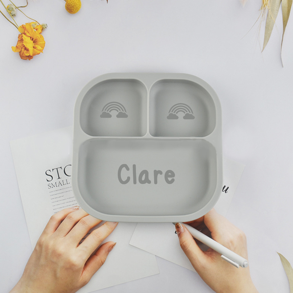 Personalised Baby Food Grade Color Dinner Plates  | CWBaby196