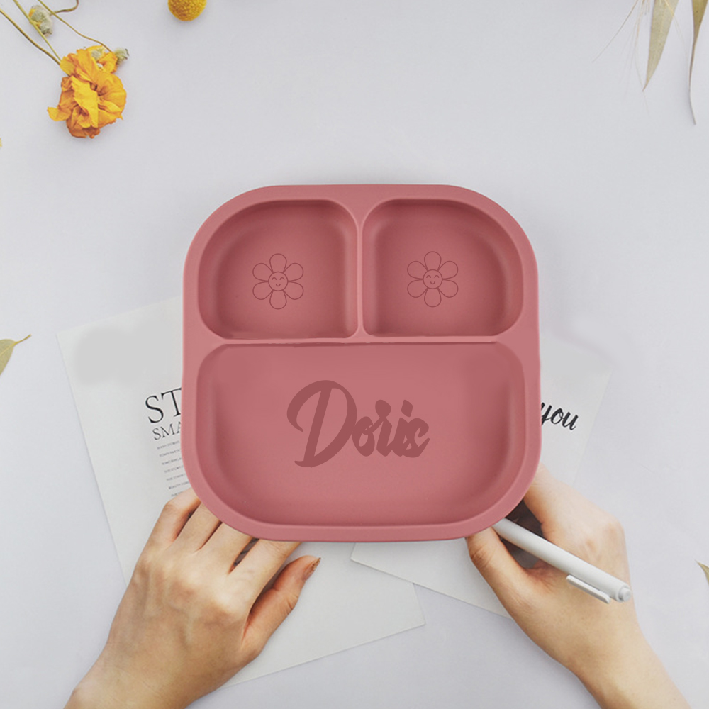 Personalised Baby Food Grade Color Dinner Plates  | CWBaby196