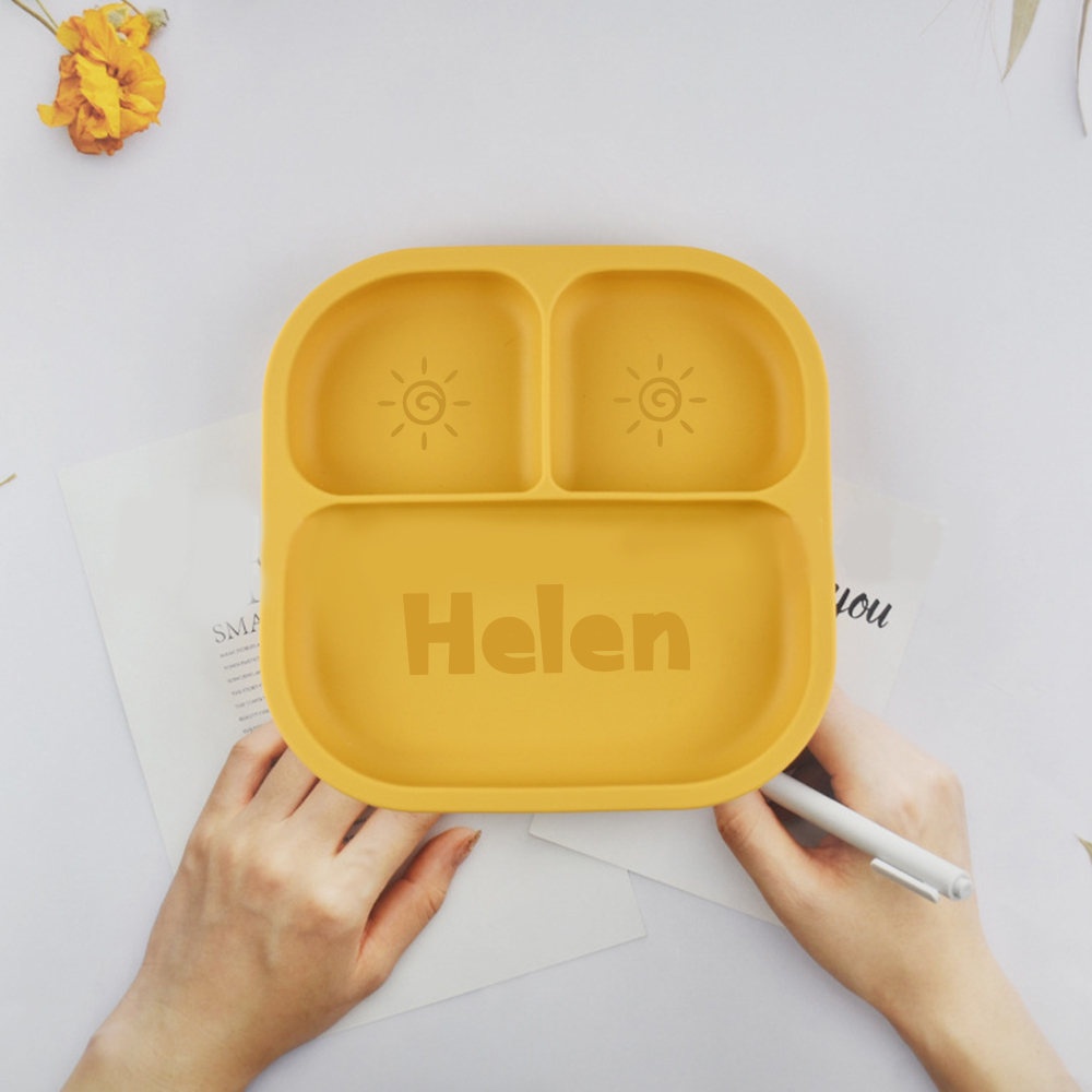 Personalised Baby Food Grade Color Dinner Plates  | CWBaby196