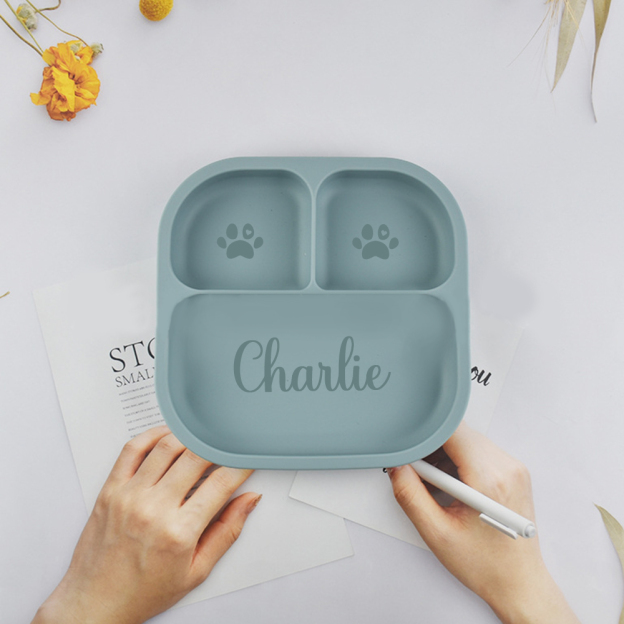 Personalised Baby Food Grade Color Dinner Plates  | CWBaby196