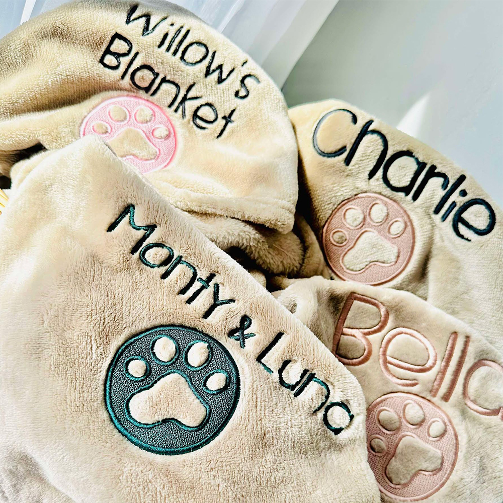 Personalized Warm Pet Blanket for Comfort & Unique | BKPet239