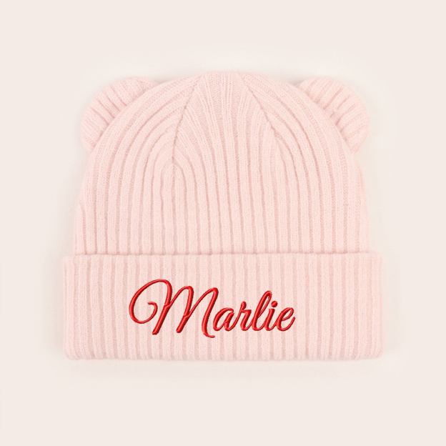 Personalized Embroidery Lovely Bear Baby Hat for Comfort & Unique | HSKid57