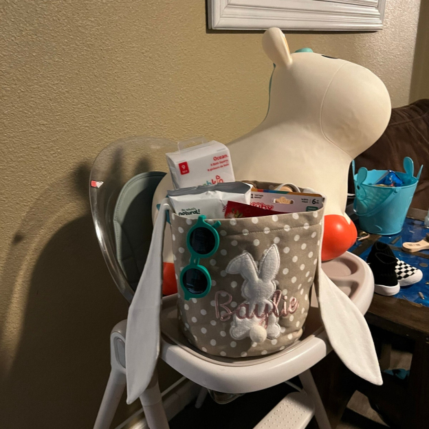 Personalised Embroidered Easter Bunny Basket | CWEaster45