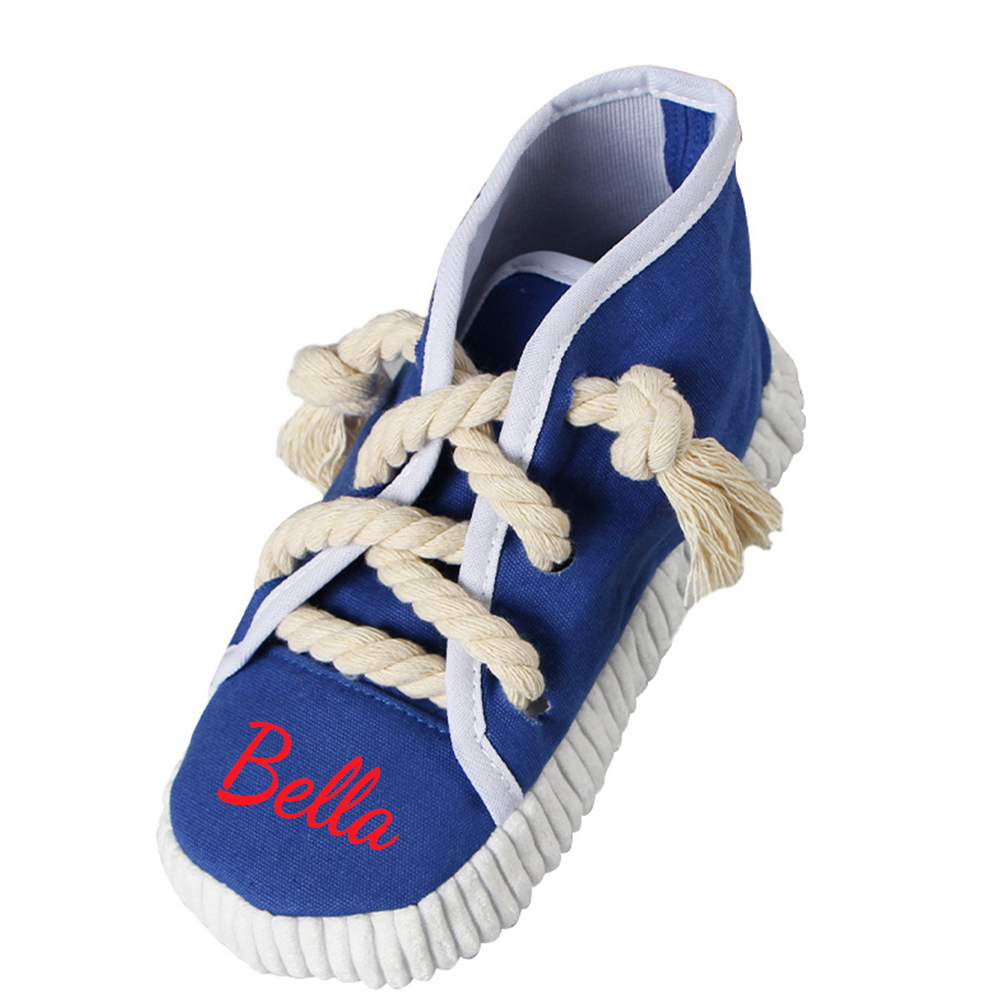 Personalized Puppy Soft Cotton Shoes Chew Toy | BKPet155