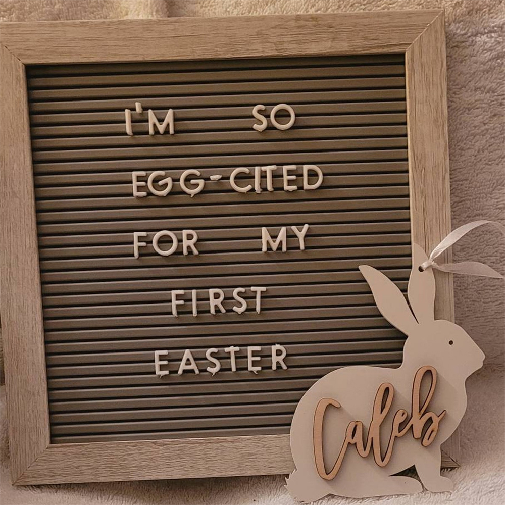 Personalized Bunny Easter Basket Tags | CWEaster34