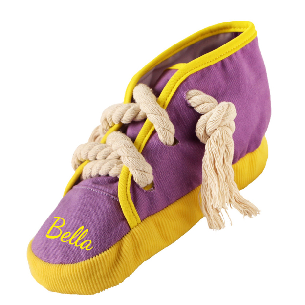 Personalized Puppy Soft Cotton Shoes Chew Toy | BKPet155