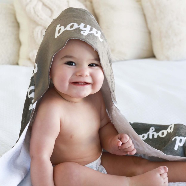 Personalized Baby Hooded Towel for Comfort & Unique | BBBlanket10