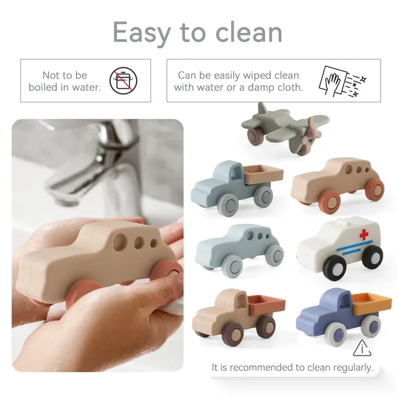Personalized Kid Silicone Plane and Car Toy | CWToy99