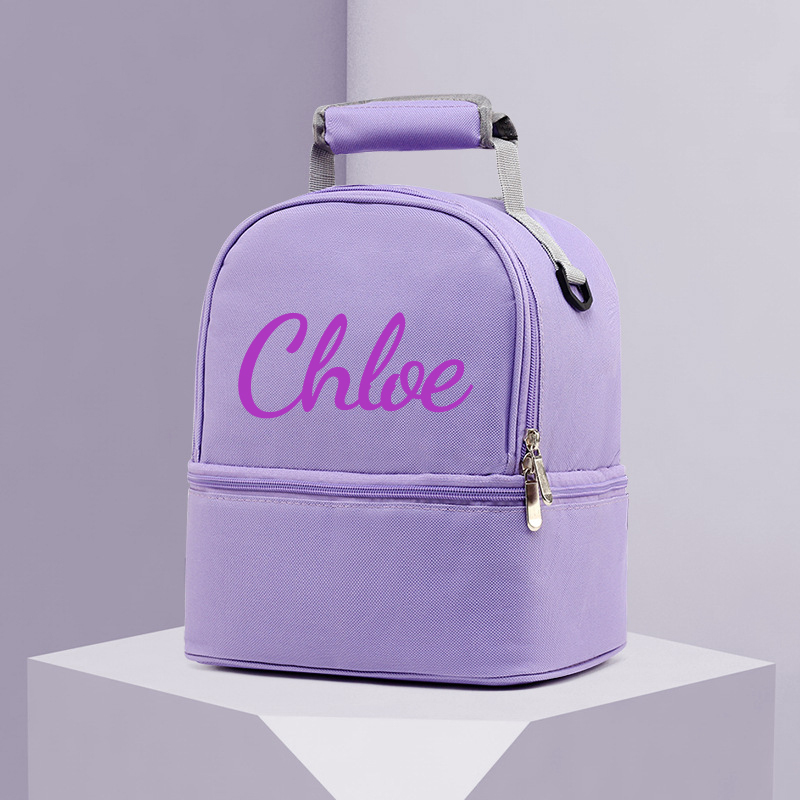 Personalized Name Color Kids Lunch Backpack