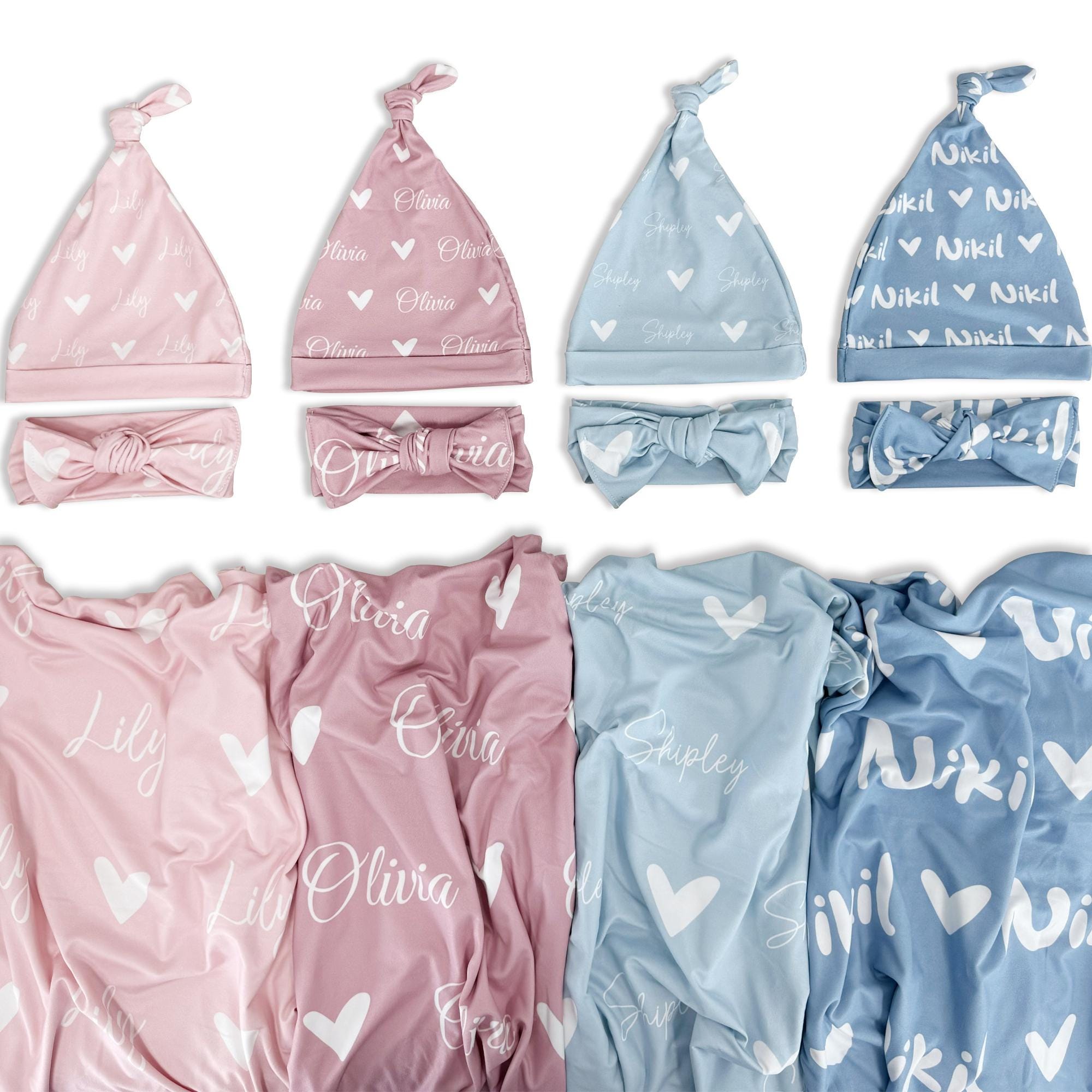 Personalized Baby Swaddle Blanket Set for Comfort & Unique | BBBlanket12
