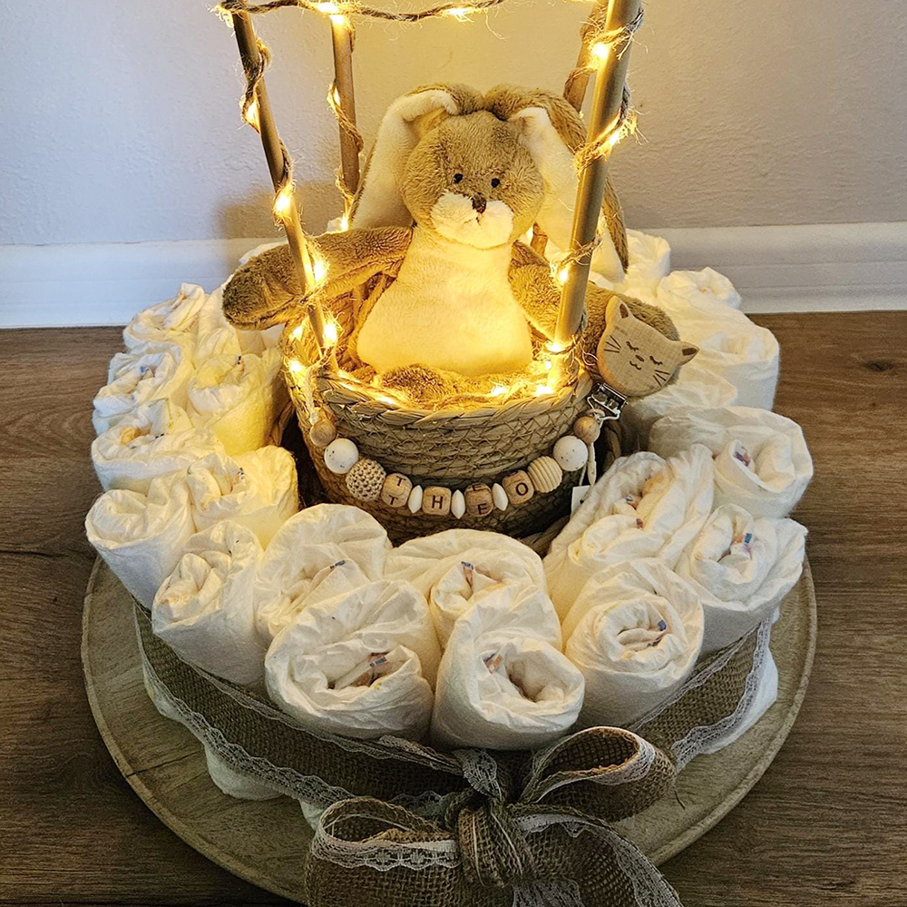 Personalized Baby Pacifier Silicone Wooden Bead Clip | CWToy163