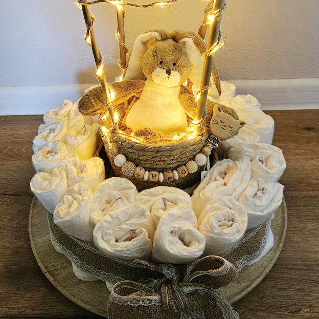 Personalized Baby Pacifier Silicone Wooden Bead Clip | CWToy163