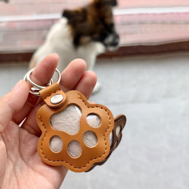 Personalized Pet Fur Storage Memorial Keychain | BKPet253