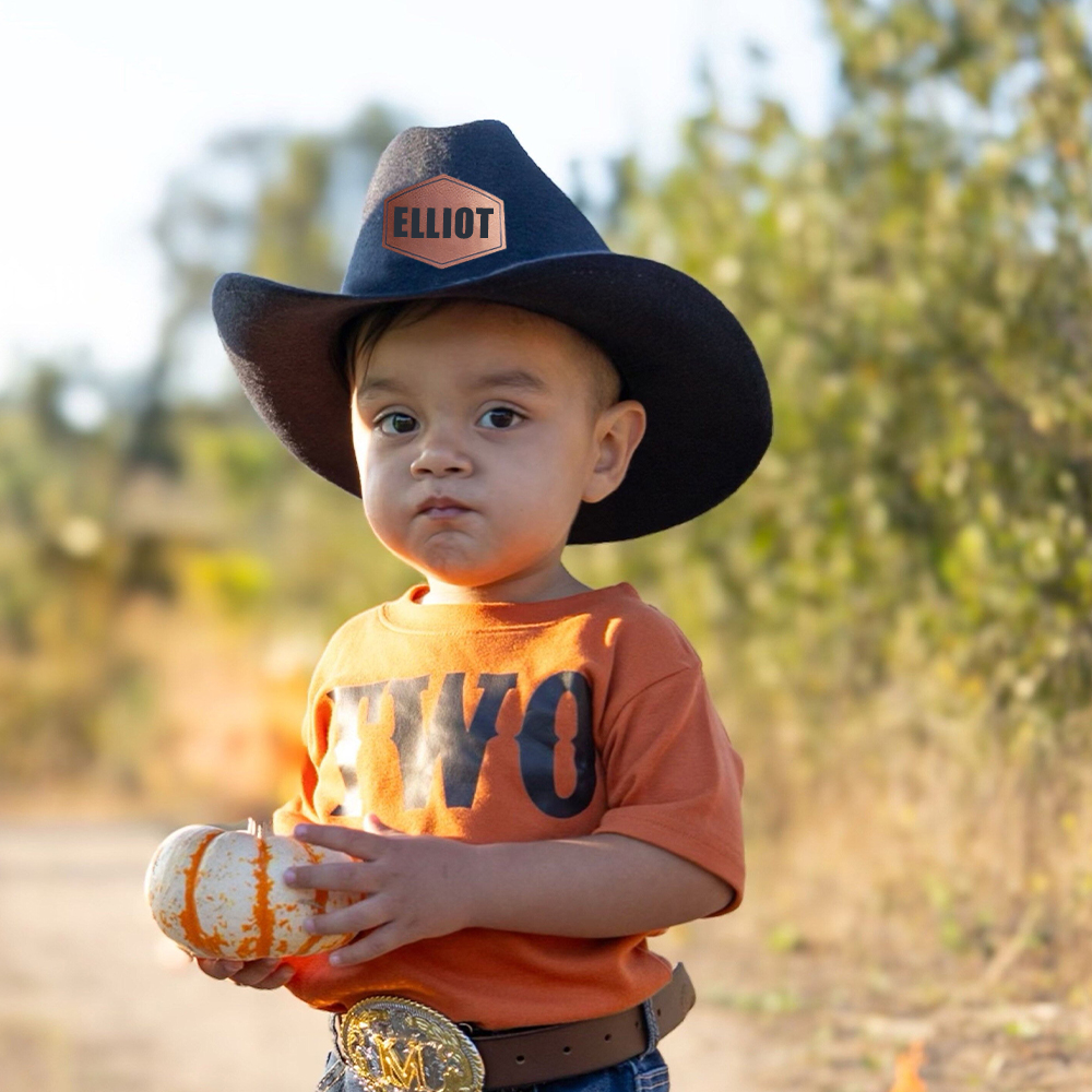 Personalized Leather Patch Cowboy Hat for Comfort & Unique | CWBeach91