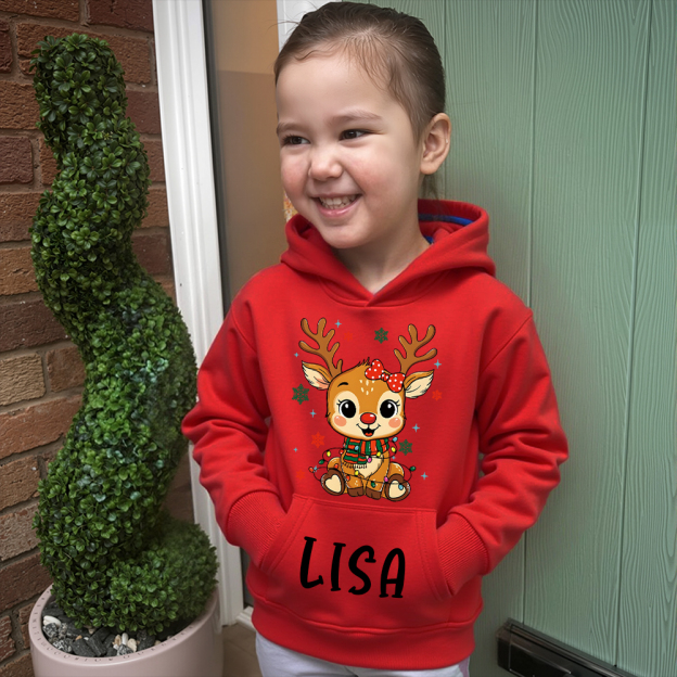 Personalized Kids Lovely Christmas Hoodie | MCGift218