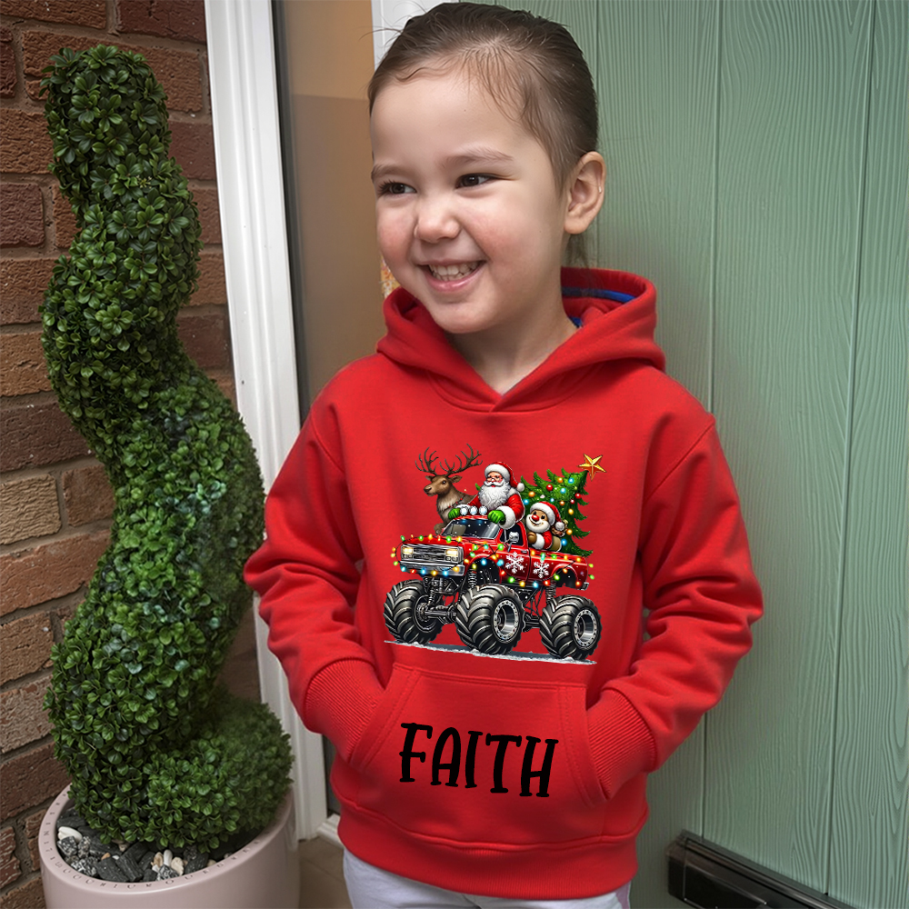 Personalized Kids Lovely Christmas Hoodie | MCGift227