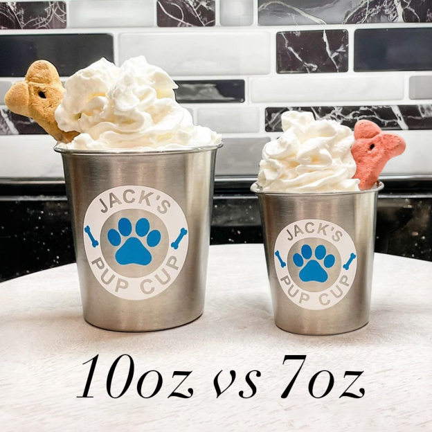 Personalized Pet Stainless Steel Reusable Pup Cup Mug | BKPet263