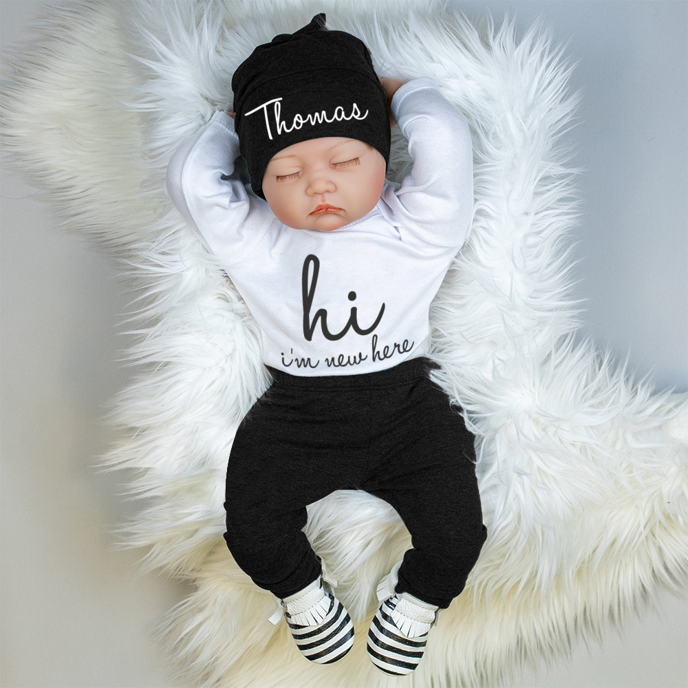 Personalized Baby Coming Home Outfit Set | CWBaby355