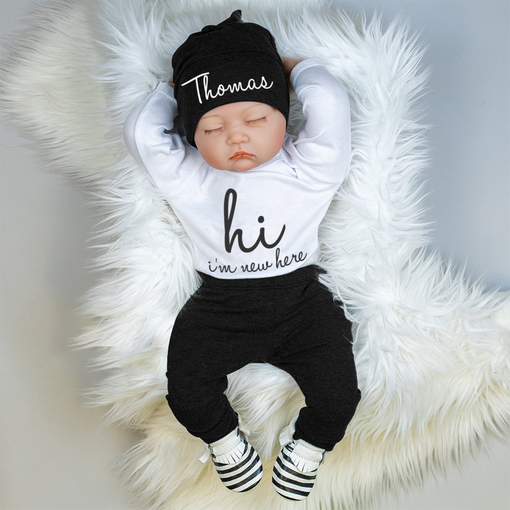 Personalized Baby Coming Home Outfit Set | CWBaby355