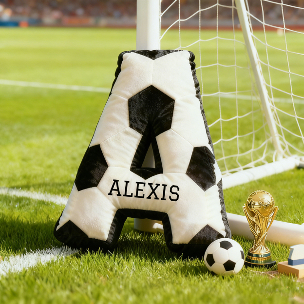Personalized Soccer Letter Sport Pillow | CWGift07