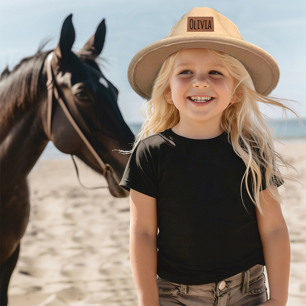 Personalized Leather Patch Cowboy Hat for Comfort & Unique | CWBeach99