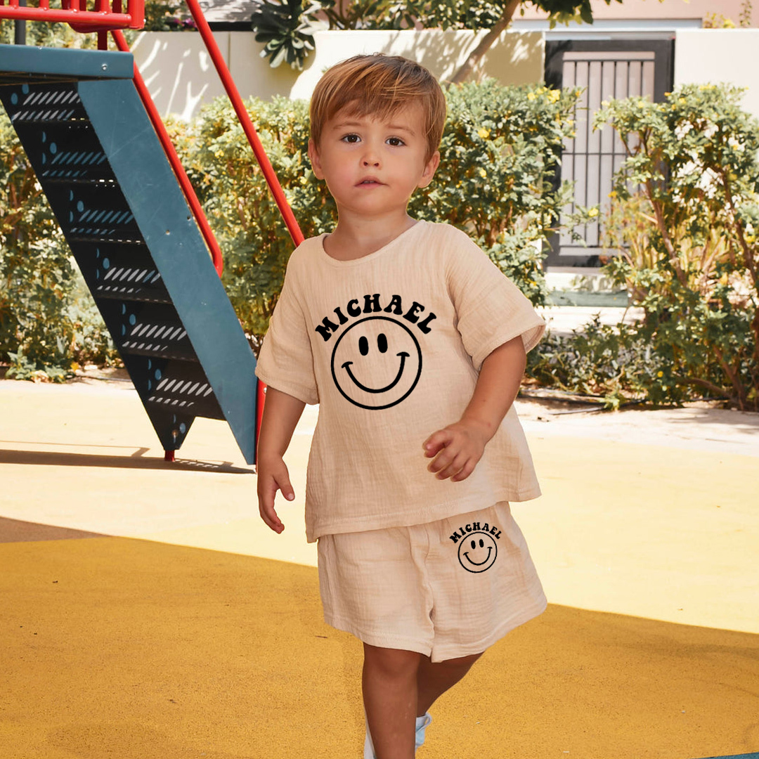 Personalized Baby Cotton Cozy Soft Outfit Set | CWBaby382