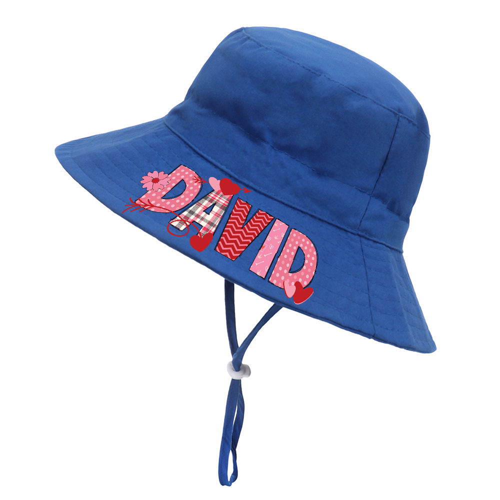 Personalized Valentine's Summer Sun Protection Bucket Hat | ValGift01