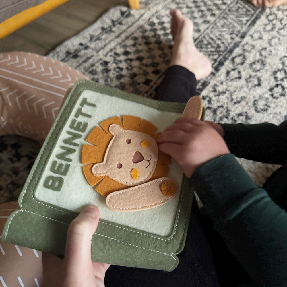 Personalized Baby Handmade Sensory Activities Felt Quiet Book | CWToy168