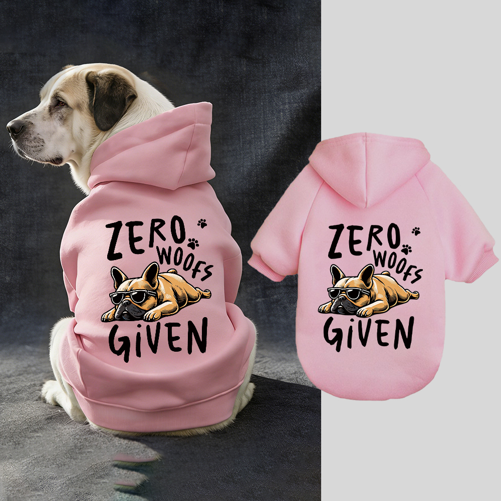 ZERO WOOFS GIVEN Puppy Hoodie | BKPet332
