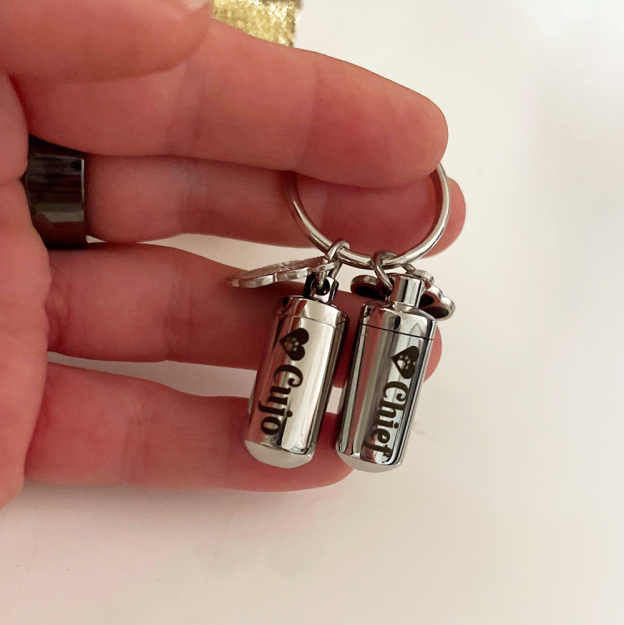 Personalized Pet Ashes Keepsake Keychain | BKPet351