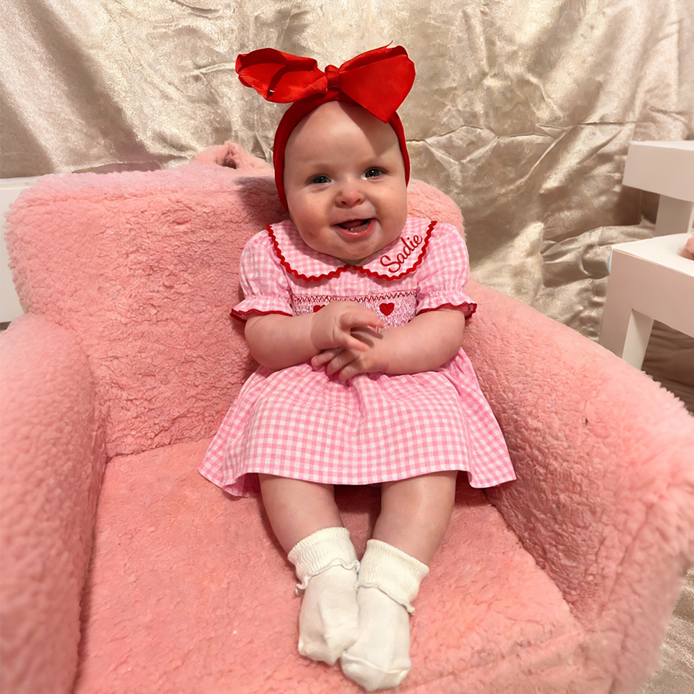 Personalized Baby Girl Valentine's Day Lovely Dress | ValGift15