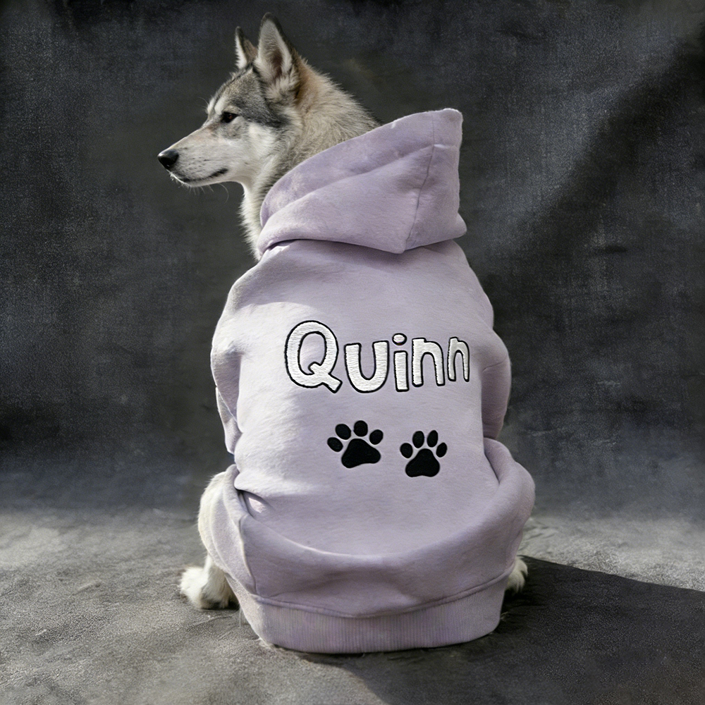 Personalized Embroidered Pet Comfortable Soft Hoodie | BKPet419