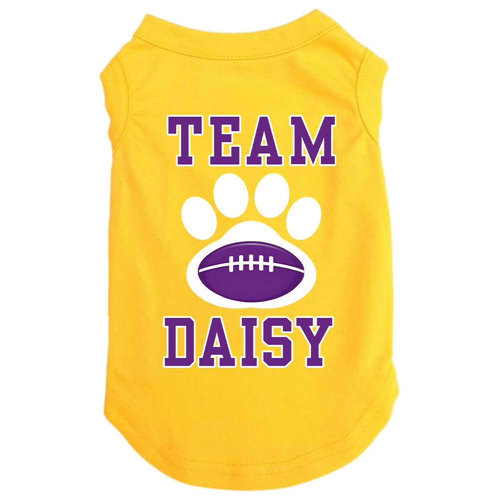 Personalized Football Team Pet Paw Soft Shirt | BKPet426