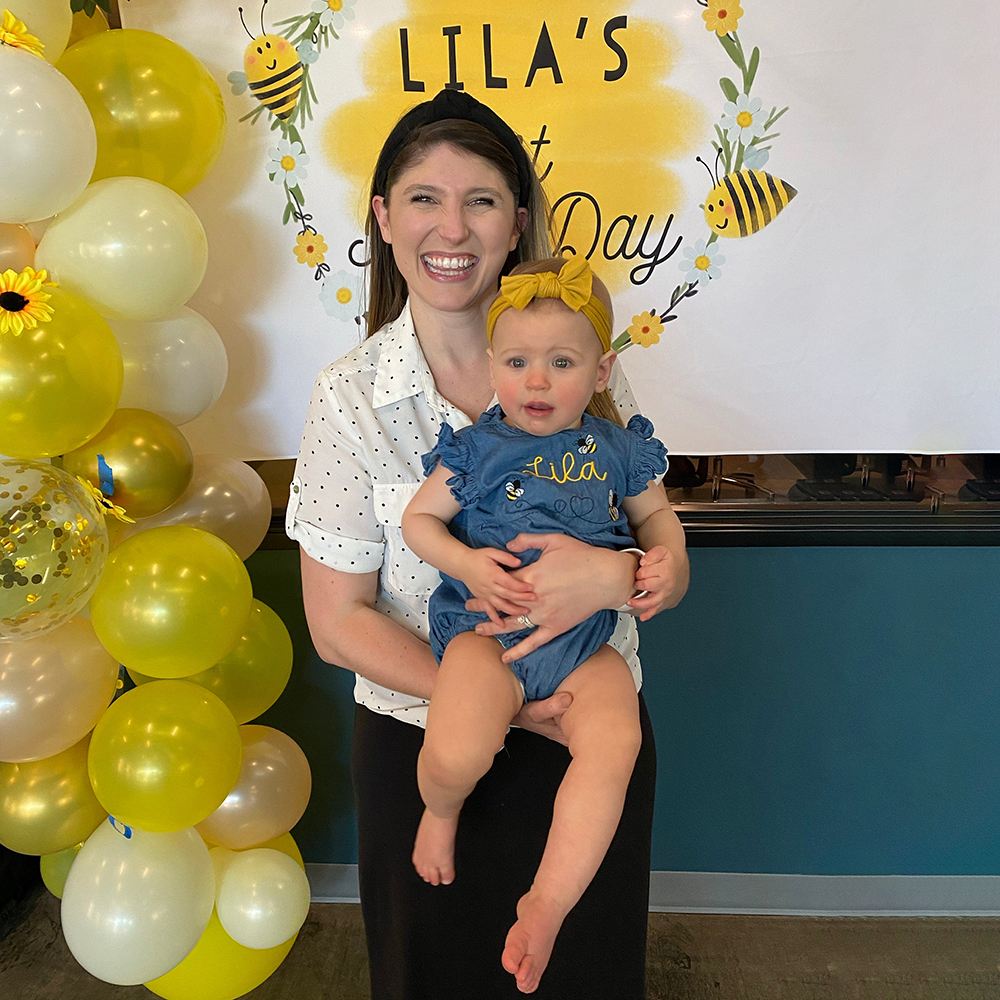 Personalized Baby Adorable BEE Denim Bubble Romper | CWBaby463