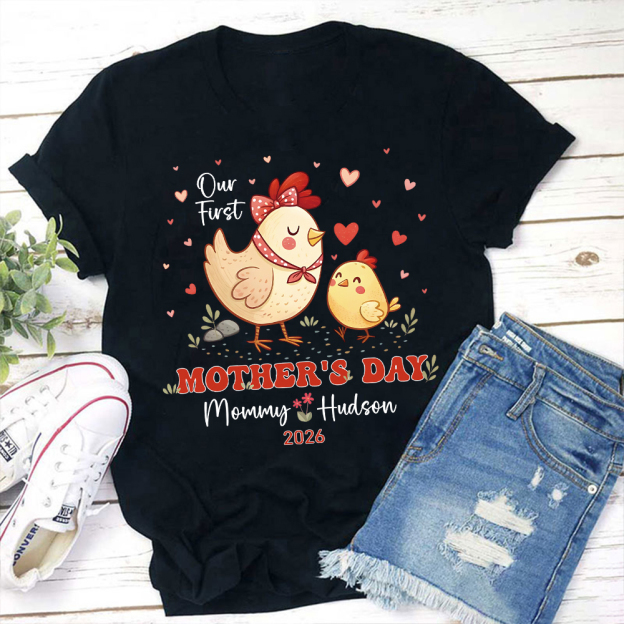 Personalized First Mother's Day Mommy and Baby Outfit | CWFamily128