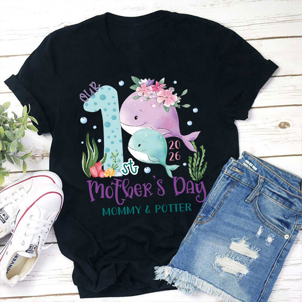 Personalized First Mother's Day Mommy and Baby Outfit | CWFamily129
