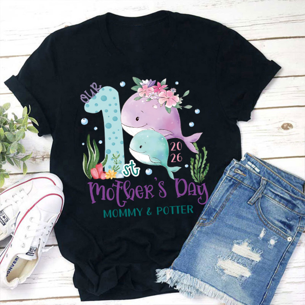 Personalized First Mother's Day Mommy and Baby Outfit | CWFamily129