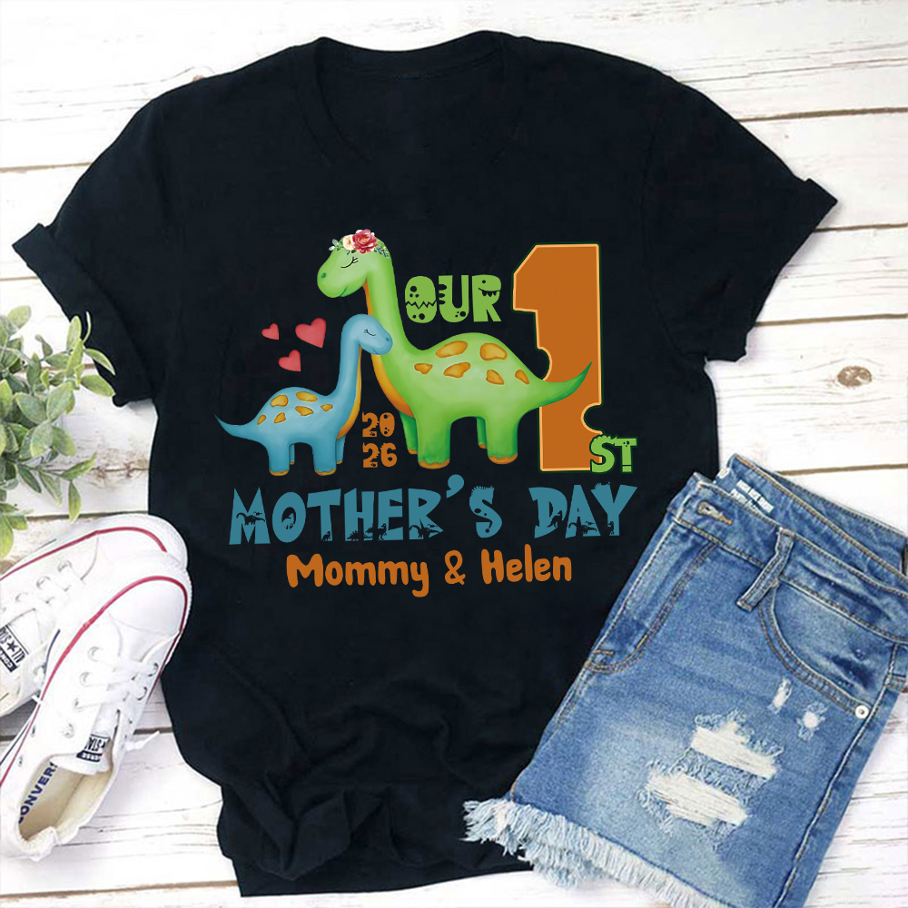 Personalized First Mother's Day Mommy and Baby Outfit | CWFamily130