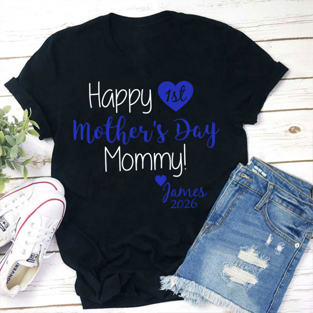 Personalized First Mother's Day Mommy and Baby Outfit | CWFamily139