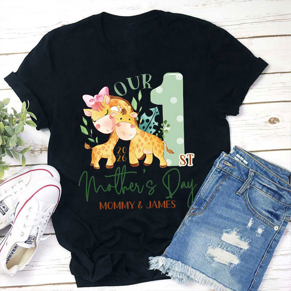 Personalized First Mother's Day Mommy and Baby Outfit | CWFamily135