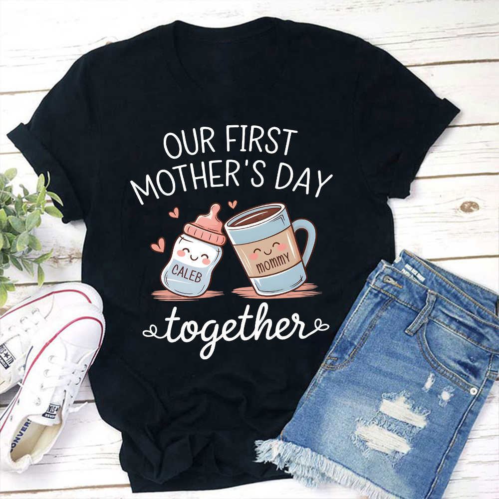 Personalized First Mother's Day Mommy and Baby Outfit | CWFamily141