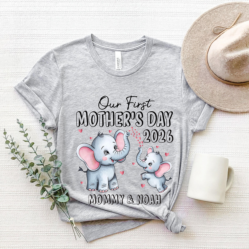 Personalized First Mother's Day Mommy and Baby Outfit | CWFamily142
