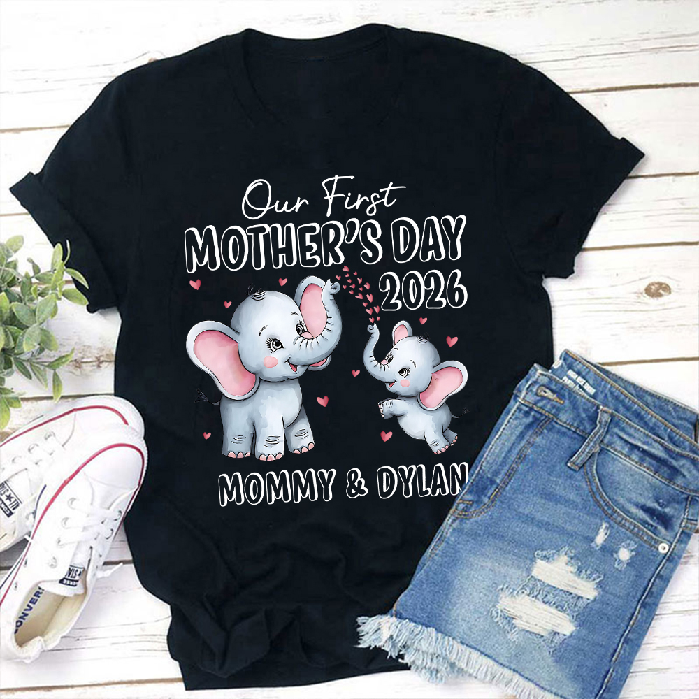 Personalized First Mother's Day Mommy and Baby Outfit | CWFamily142
